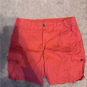 Style & Co Red Cargo Shorts Relaxed Fit